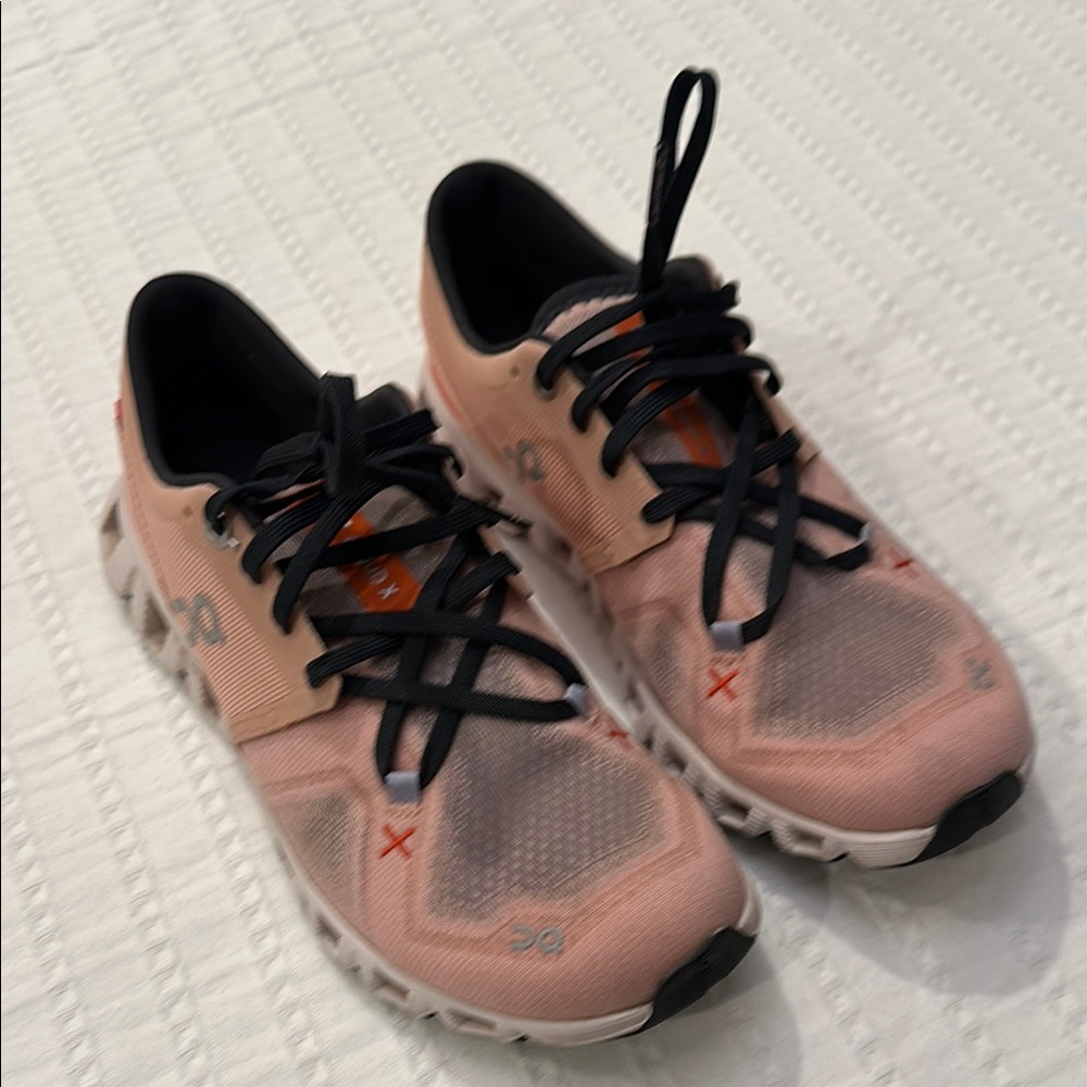 On Running Black and Orange Athletic Shoes for Performance